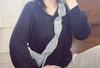 V Braid Knit Top 不起毛彈性線料扭麻花針織衫/ KT8176