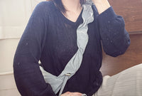V Braid Knit Top 不起毛彈性線料扭麻花針織衫/ KT8176