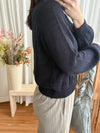 V Braid Knit Top 不起毛彈性線料扭麻花針織衫/ KT8176
