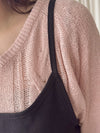 V Braid Knit Top 不起毛彈性線料扭麻花針織衫/ KT8176