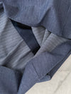 Cotton Denim Stripe Skirt 防皺棉質牛仔色暗條紋傘裙/SK8867