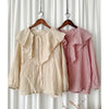 Ruffle Blouse 設計感Ruffle領口輕盈上衣/ BU9074