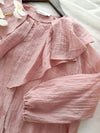 Ruffle Blouse 設計感Ruffle領口輕盈上衣/ BU9074