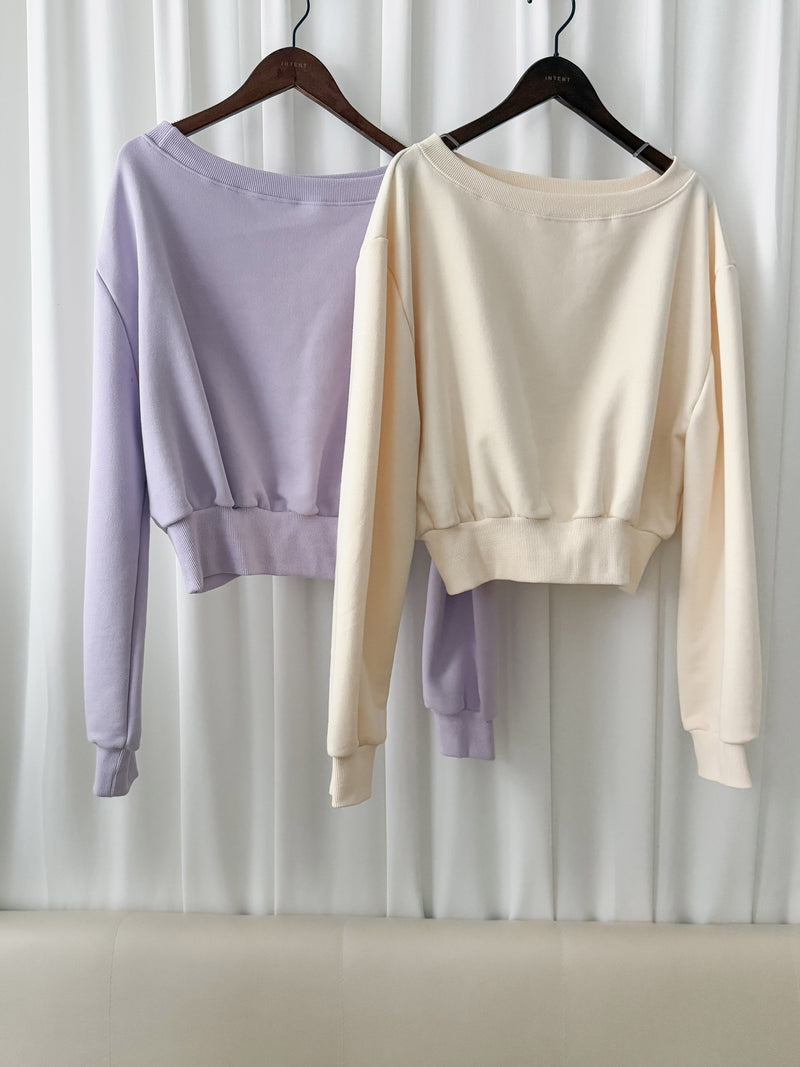 Colorful Pullover 色彩橫領衛衣/ TP9105