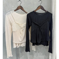 Twist Vest Dress 顯瘦扭紋胸口設計1SET兩件套裝/ SE8067