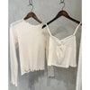 Twist Vest Dress 顯瘦扭紋胸口設計1SET兩件套裝/ SE8067