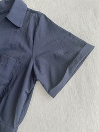 V Collar Casual Elegant Dress 疊領口口袋恤衫裙  / DS9956 (Navy sold out)