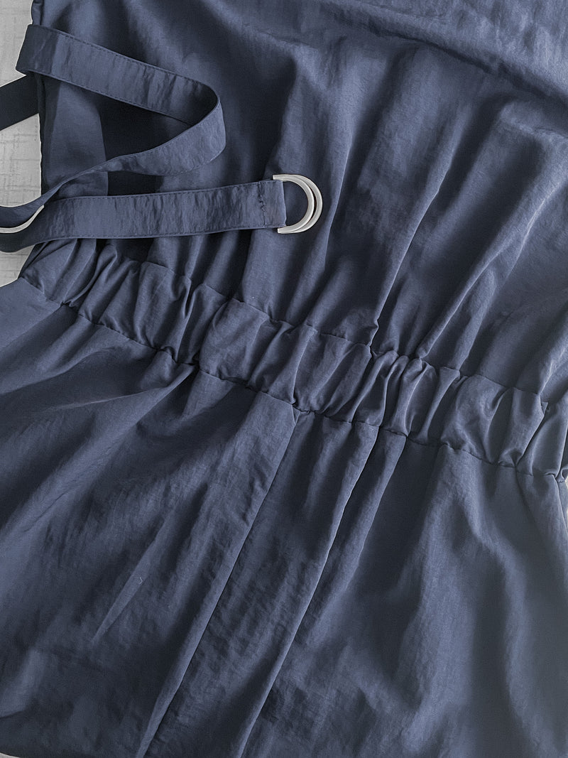 V Collar Casual Elegant Dress 疊領口口袋恤衫裙  / DS9956 (Navy sold out)