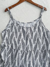 Olive Branches Dress 自然氣質橄欖枝圖案吊帶裙/ DS9944