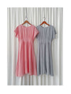 Daily Audrey Dress 輕優雅低調小格子後橡筋連身裙 / DS9951 (Black Sold out)