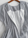 Daily Audrey Dress 輕優雅低調小格子後橡筋連身裙 / DS9951 (Black Sold out)