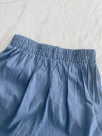 Asymmetrical Denim Shorts 仿裙子百搭牛仔短褲/ PT8462