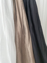Ribbon Flowing Dress 微光澤輕盈飄逸絲帶裙/ SK8897 (black/white sold out)