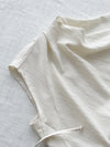 Beige Belt Blouse 高質感素色設計腰帶上衣 / TP9165