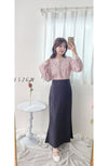 [ Limited return! Pink Only ] Line Floral Blouse/ 氣質精緻花布通花上衣/ BU9077