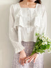 Ruffle 荷葉衣身中排鈕扣雪紡上衣, Blouse/ TP8963 (white sold out)