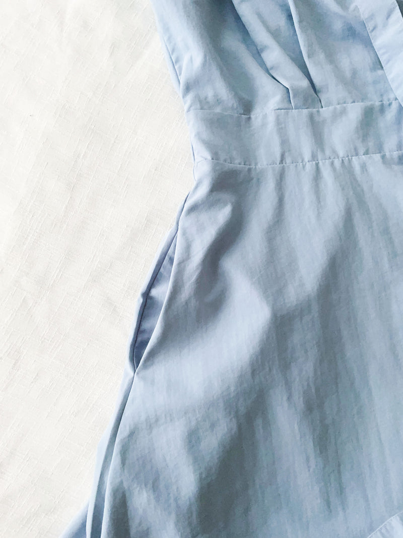 V Collar Casual Elegant Dress 疊領口口袋恤衫裙  / DS9956 (Navy sold out)