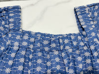 Denim Lace 花邊織紋牛仔布方領連身裙, Dress/ DS9523