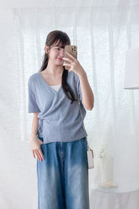 Wrap Knit Top 日常優雅針織綁帶上衣/ TP9174
