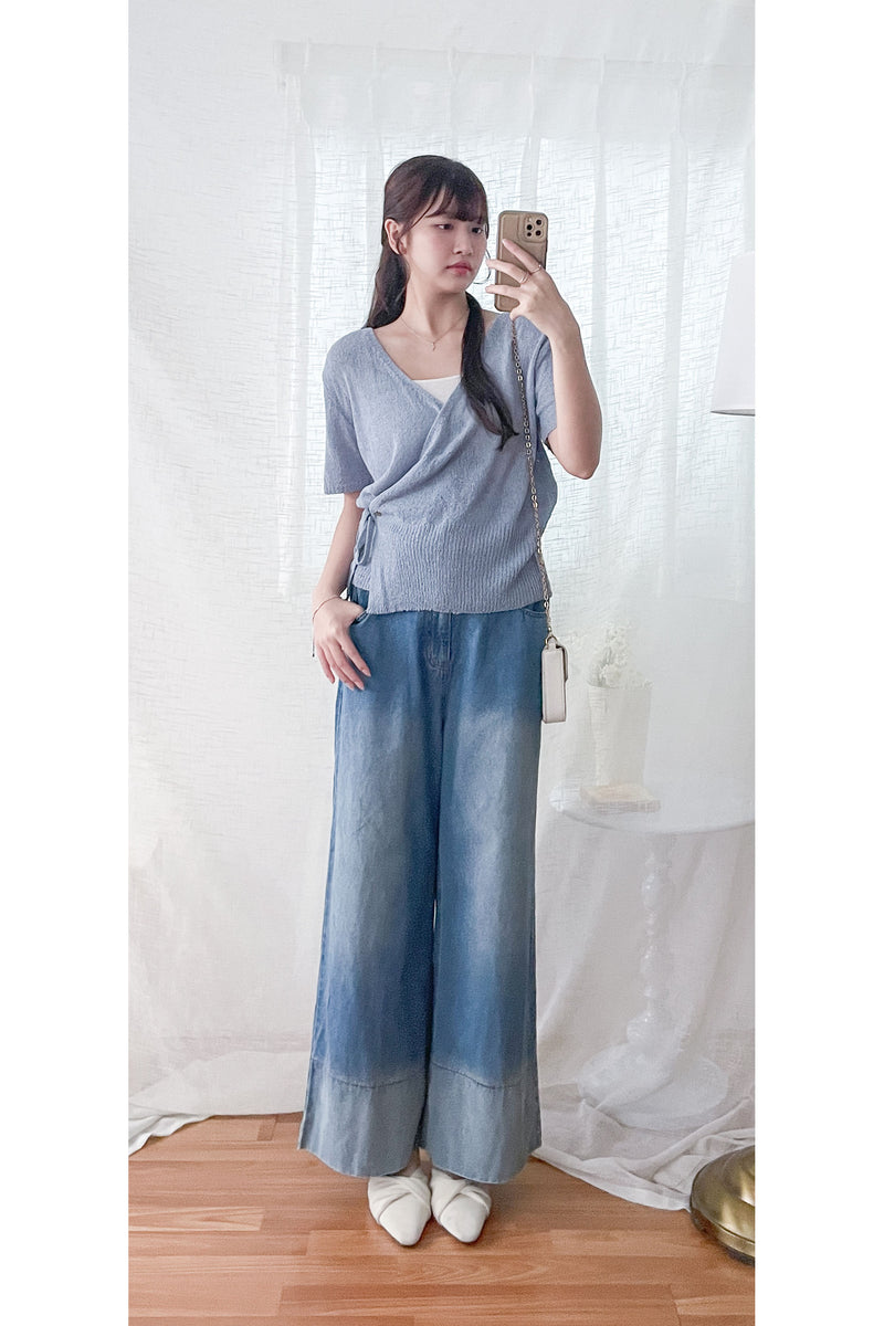 Wrap Knit Top 日常優雅針織綁帶上衣/ TP9174