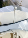 (不刮腳足碼款～) White point ribbon, flats/ SH8128 （所有鞋款需訂貨)