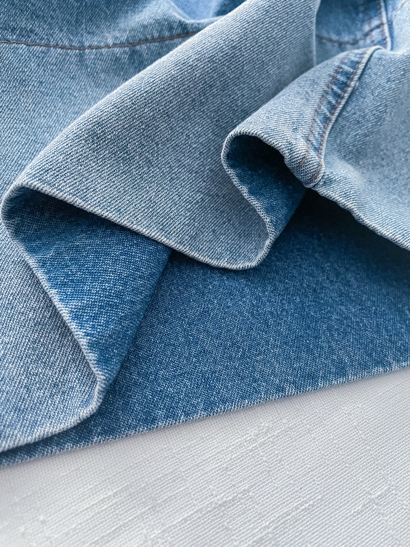 Gradient Wide-leg Jeans 拼色洗水闊腿牛仔褲/ PT8465