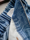 Gradient Wide-leg Jeans 拼色洗水闊腿牛仔褲/ PT8465