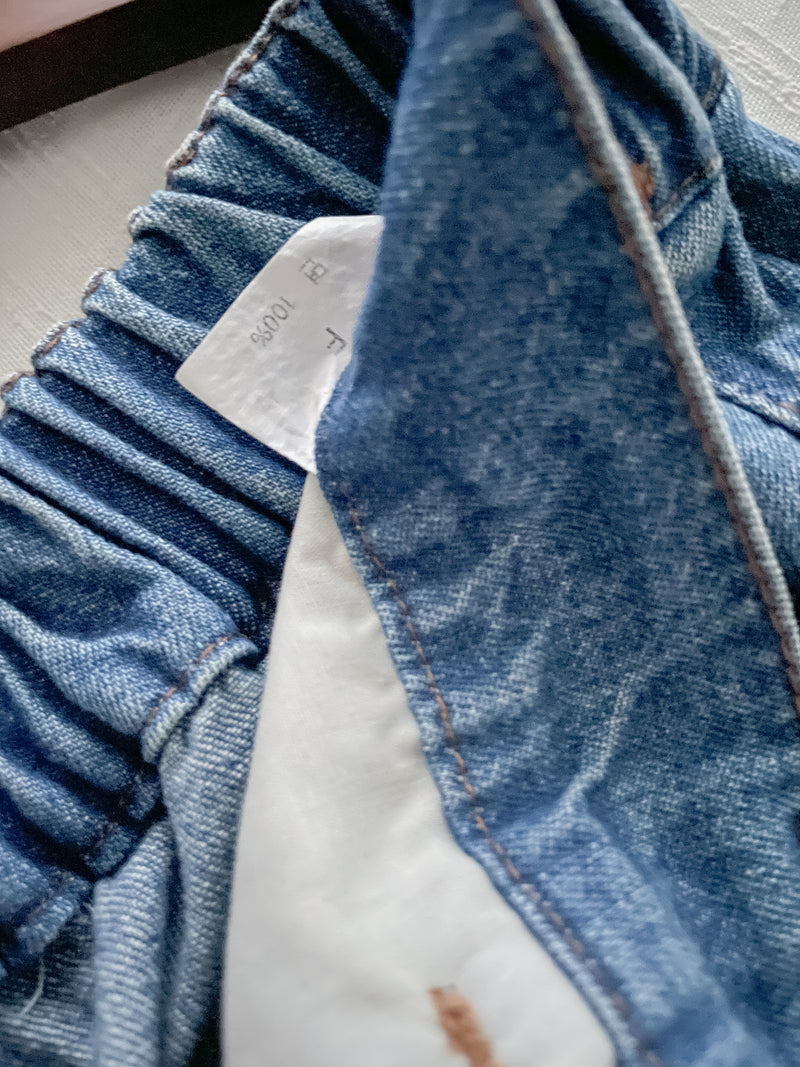 Gradient Wide-leg Jeans 拼色洗水闊腿牛仔褲/ PT8465