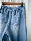 Gradient Wide-leg Jeans 拼色洗水闊腿牛仔褲/ PT8465