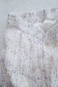 Floral Layers Skirt  輕柔漫舞碎花百褶長裙/ SK8900 (navy sold out)