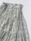 Floral Layers Skirt  輕柔漫舞碎花百褶長裙/ SK8900 (navy sold out)