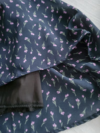 [限量現貨回歸 White］Ruffle Collar Floral Dress  V領荷葉邊碎花顯瘦連身裙/ DS9950