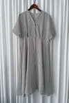 [限量現貨回歸] Stripe Dress 條紋V領連身裙/ DS9931