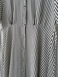[限量現貨回歸] Stripe Dress 條紋V領連身裙/ DS9931