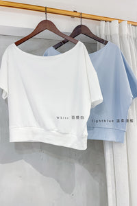Collar Ease Tee 不經意的氣質短袖上衣/ TP9175