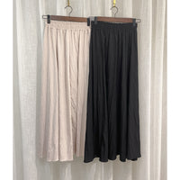 (百搭修腰微傘款式)  全橡筋百搭紋理傘形長裙, Skirt/ PT8426 (black sold out)