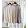 Long knit Top 左右開叉彈性薄線料顯瘦針織/ KT8177