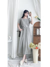 Square/Round neck Dress 簡約前後穿著修腰連身裙/ DS9983 (pre-order 9月7日截單)