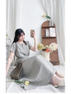 Square/Round neck Dress 簡約前後穿著修腰連身裙/ DS9983 (pre-order 9月7日截單)