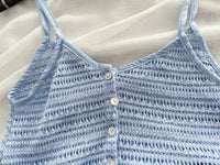 (一SET兩件) Knit Vest SET 彈性針織層次穿搭套裝/ TP9074