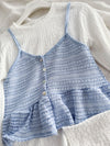 (一SET兩件) Knit Vest SET 彈性針織層次穿搭套裝/ TP9074