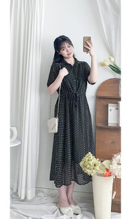 Rhombus Dress  菱形印花雪紡隨性口袋連身裙/ DS9987 (pre-order 9月7日截單)