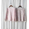 [ Limited return! Pink Only ] Line Floral Blouse/ 氣質精緻花布通花上衣/ BU9077