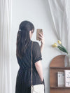 Rhombus Dress  菱形印花雪紡隨性口袋連身裙/ DS9987 (pre-order 9月7日截單)
