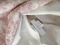 [ Limited return! Pink Only ] Line Floral Blouse/ 氣質精緻花布通花上衣/ BU9077