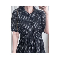 Rhombus Dress  菱形印花雪紡隨性口袋連身裙/ DS9987 (pre-order 9月7日截單)