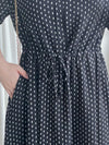 Rhombus Dress  菱形印花雪紡隨性口袋連身裙/ DS9987 (pre-order 9月7日截單)