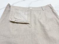 A-Line 杏色顯長腿麻棉微A形半裙, Skirt/ SK8824