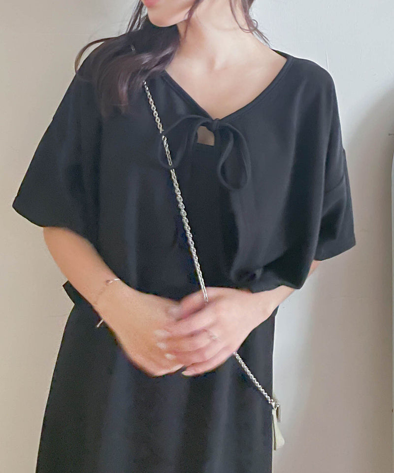 // 售完即止🏃‍♀️// black ribbon, Set 黑色小外套防皺吊帶裙套裝/ DS9559