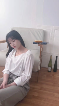 !穿上氣質! Collar 垂領口實色雪紡上衣, Blouse/ BU9000 (orchid sold out)